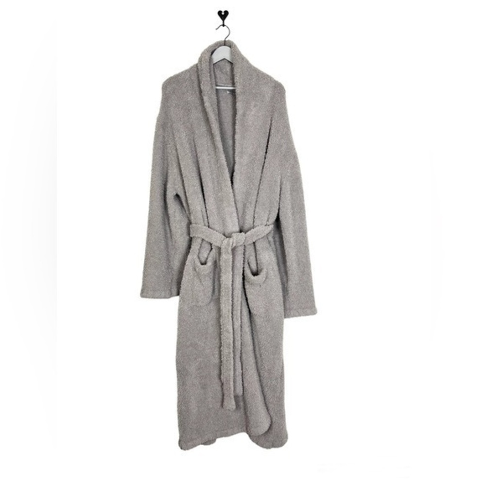 Barefoot Dreams CozyChic Knit Adult Robe size 3 gray lounge cozy soft